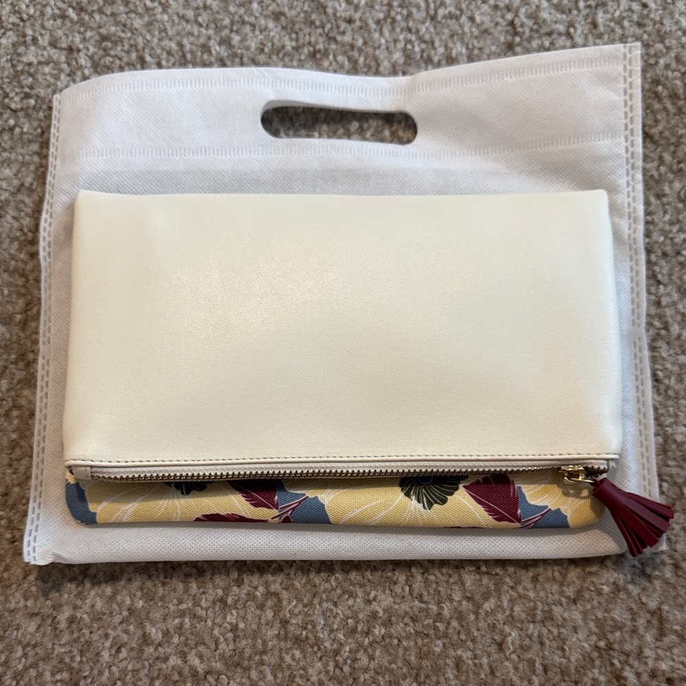 Rachel Pally Cream and Multicolor Clutch